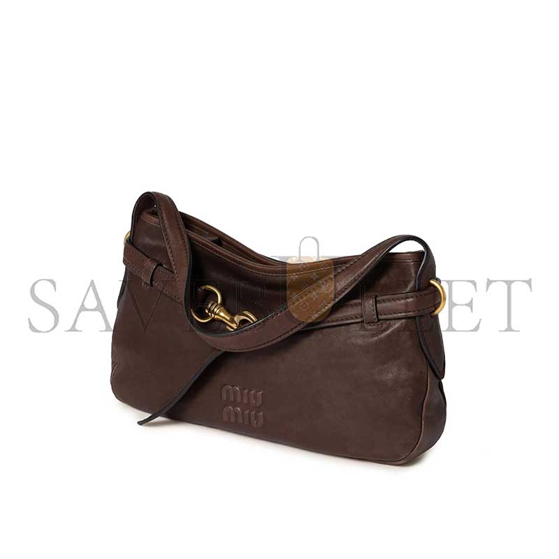 MIU MIU AVENTURE NAPPA LEATHER BAG 5BC182 (33*19*5cm)